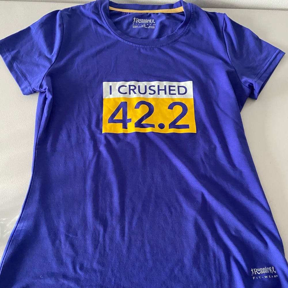 Purple 'I Crushed 42.2' Short Sleeve Tee